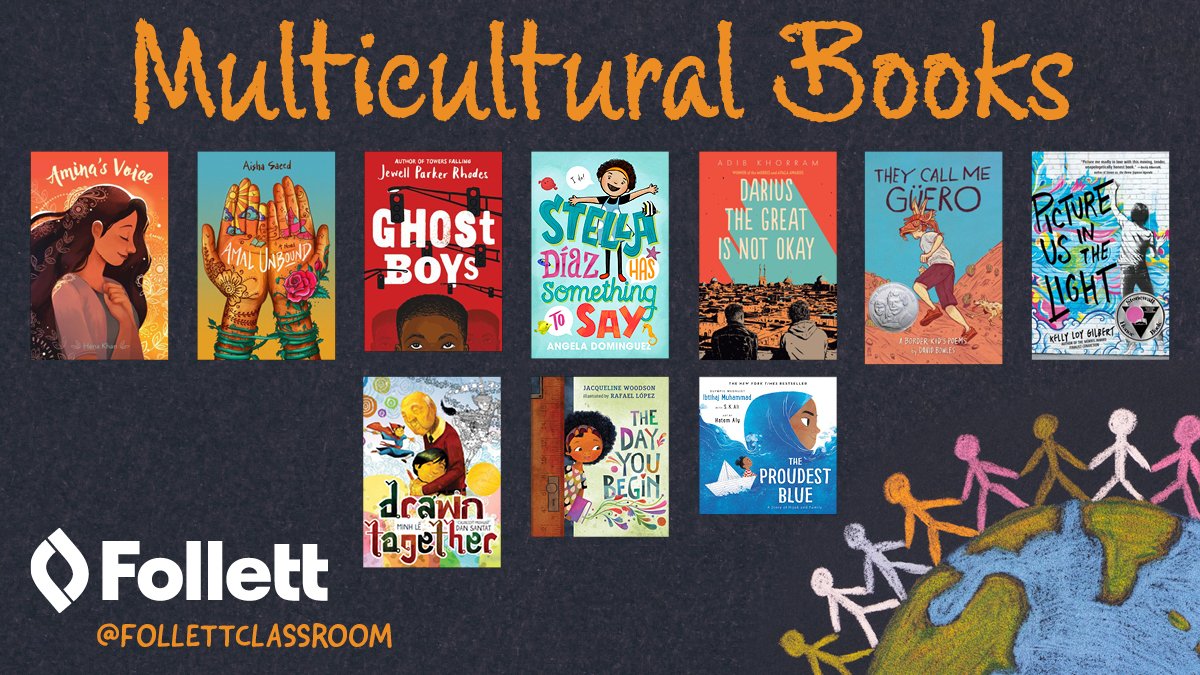 follettcontent's tweet photo. Looking to add #multicultural books to your #classroomlibrary? We can help get your collection started with these #booklists. Read more at https://t.co/iCFXKRj1gL.

#InClassWithYou #WeNeedDiverseBooks https://t.co/w4cF6KpMuj