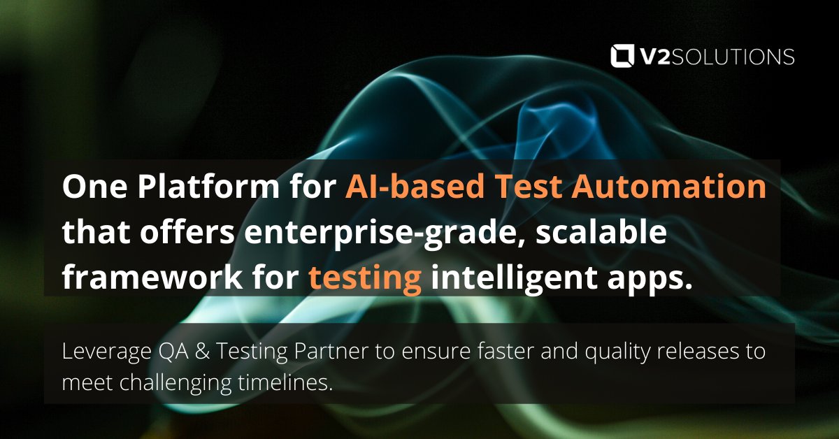 v2solutions's tweet image. By performing end-to-end #softwaretestingservice on your #application, we help you empower your digital presence by building #businessresiliency across the organization.

Don&apos;t Survive, Thrive! 

Read v2solutions.com/campaign/appli…
