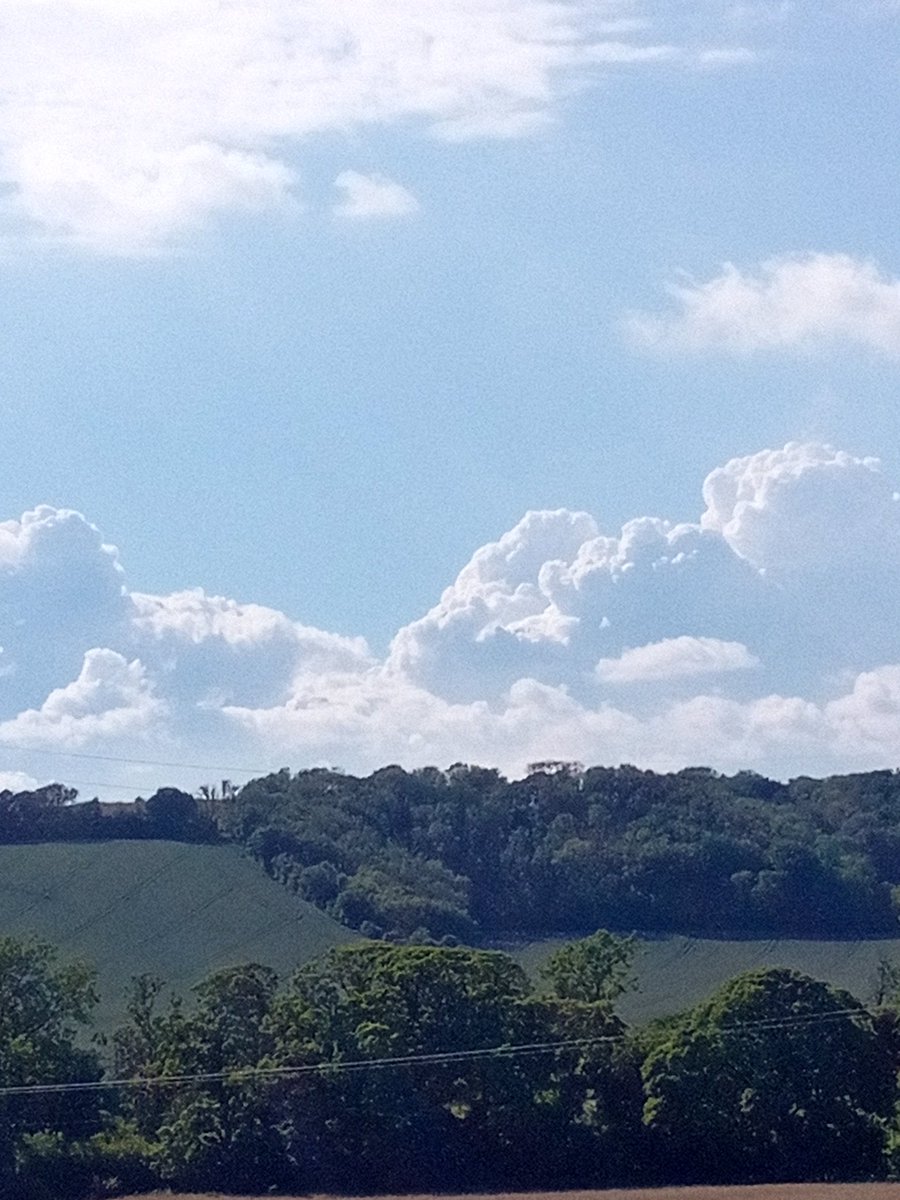 Having a barbecue.I noticed some amazing clouds!!