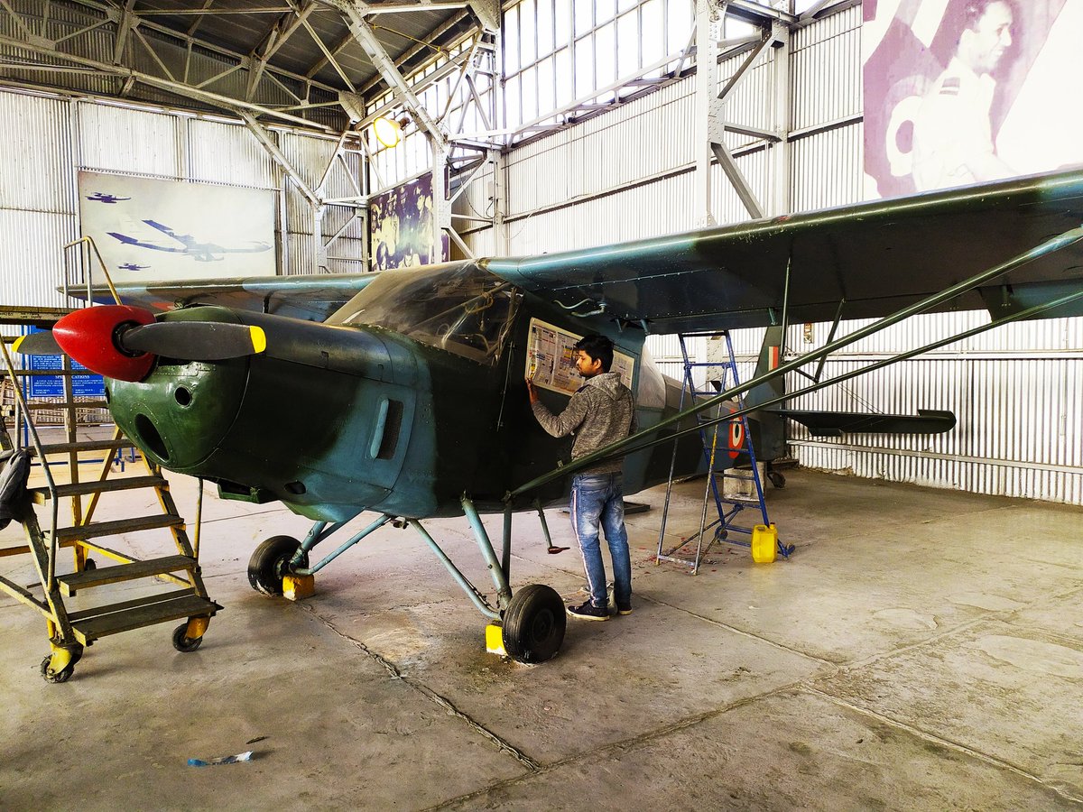 TheGhostRider31's tweet photo. The Krishak on display at the IAF Museum in Palam, New Delhi was being repainted in January when I visited the same. Should have been completed by now. Can't wait to see it again soon. #Krishak #IAF #Warbird @MikeEdwardsMBE @ShivAroor @zone5aviation https://t.co/vg8sz2N0ET