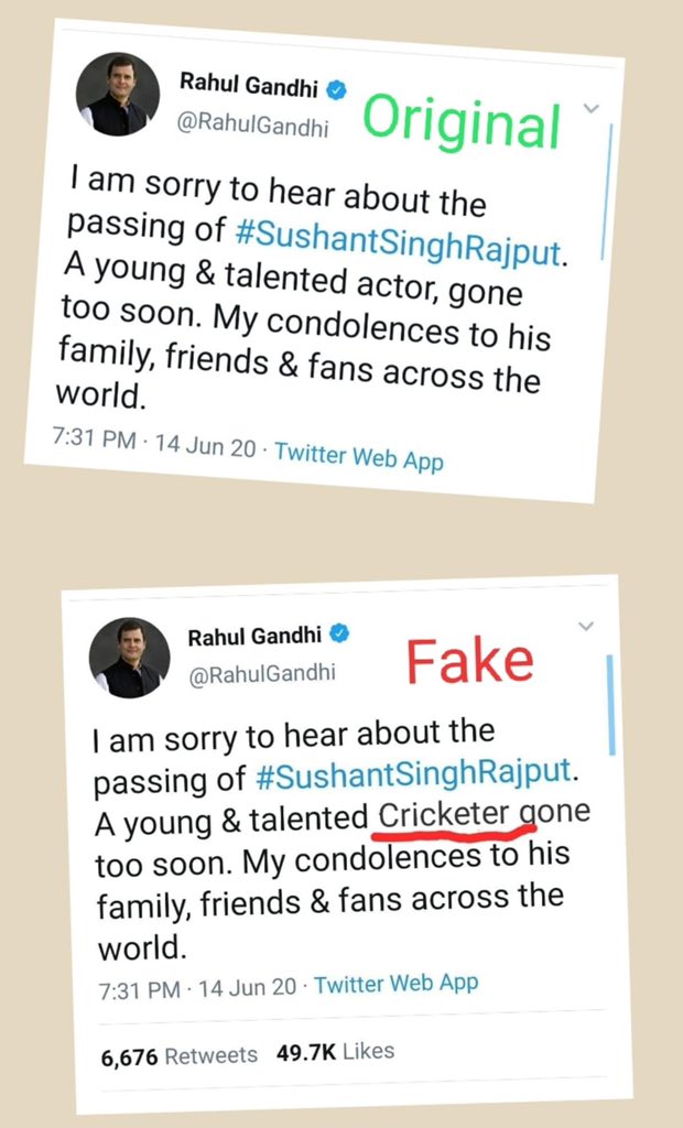 ShayarImran's tweet photo. किसी की मौत पर भी राजनैतिक रोटियॉं सेंकने के लिये तैयार बैठे IT Cell के दिहाड़ी मज़दूरों का एक और कारनामा । https://t.co/C850FGDjx8