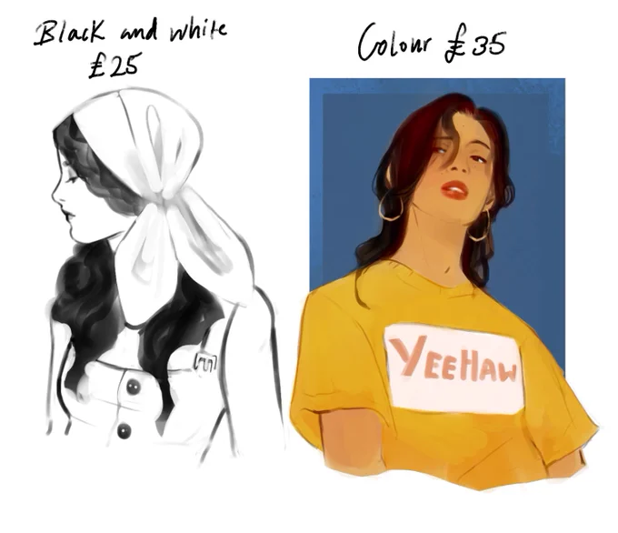 Aight I'm opening for painterly-ish sketch commissions!! Let's keep this one sfw. OCs and fanart welcome (Pls have references ready)! Payment thru PayPal (upfront), contact me thru dms and feel free to ask questions 