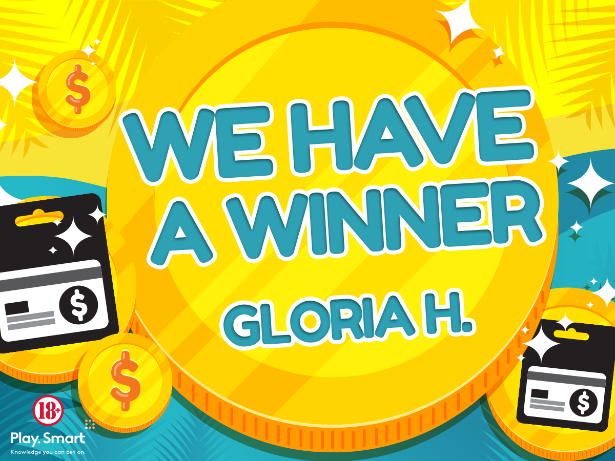 Congratulations to our Weekend Gift Certificate Giveaway winner, Gloria H.!
As always, thank you to everyone for participating, and be ready for another great giveaway later this week!
#ParadiseGaming #Bingo #Congratulations #Prize #Weekend