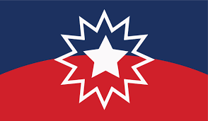 AmistadCenter's tweet photo. Did you know: There is a Juneteenth Flag of Freedom. It is half red and half blue with a star in the middle. Each year a Juneteenth Flag raising ceremony is held in Galveston,TX. Tell a friend to tell a friend! 
#TACJuneteenth https://t.co/o2sNmf3tFW