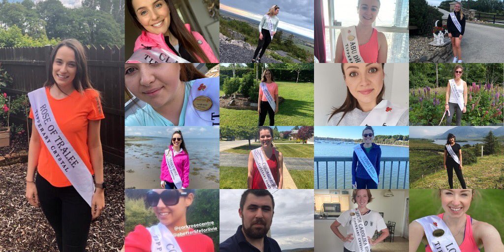 RoseofTralee_'s tweet photo. Yes they did it again! 😊🌹 Roses &amp; Rose Escorts ran/walked/cycled a total distance of 414km for “A Better Life for Livie” yesterday.  
Thank you to all who supported them! 👏💜

To donate: https://t.co/1nInHGMg13 

#RoseofTralee #teamLivie #abetterlifeforlivie https://t.co/uVInDPV1TX