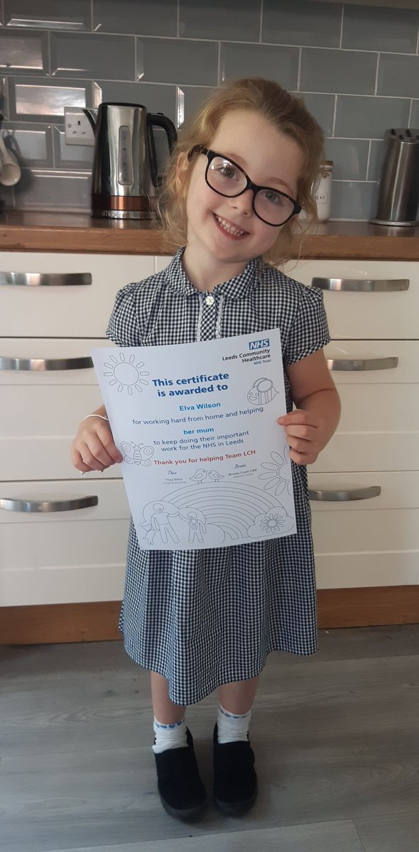 VickiPetch's tweet photo. @EgpaFs2 Elva got a certificate in the post from her mummy's work today for all her hard work and for being super good while her Mummy and Daddy have been working. https://t.co/1udwRaOK7s