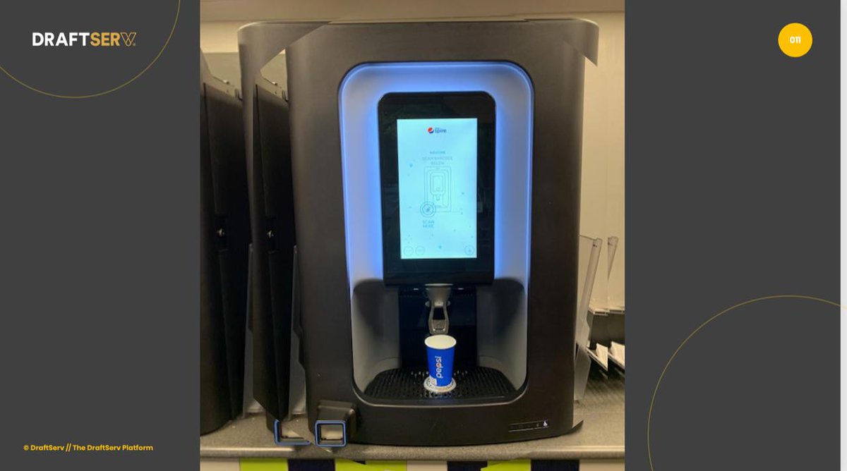 Draftserv's tweet photo. Back to business! “Powered by Draftserv” #Pepsico #Spire systems (both 1.1 in Europe and 4.1 in USA) about to be back in use in amusement parks and cruise...Scan, Pour, Go! Proud to be the innovation leader in smart, connected, and integrated #beverage dispense. #unattended #soda https://t.co/57QzLOa4u0