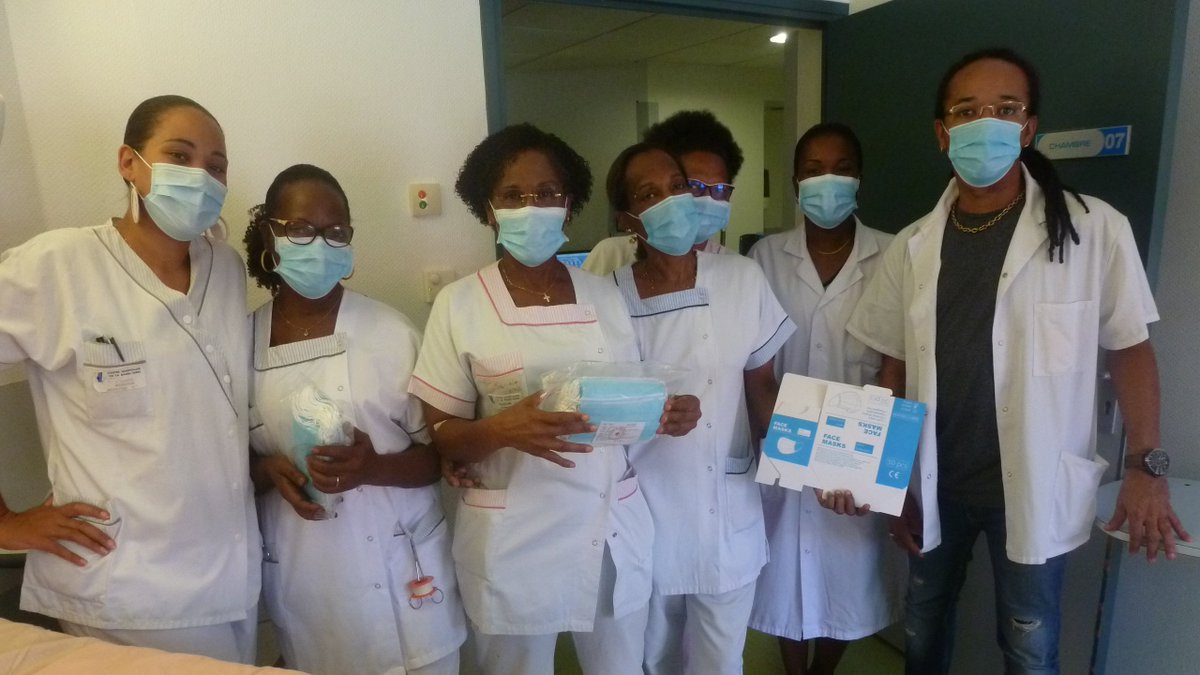 Merci à Claudio BEAUVUE <a href="/CBeauvue/">Claudio Beauvue #TitiPapou1️⃣2️⃣</a> pour son don de masques au CHBT! 🙏