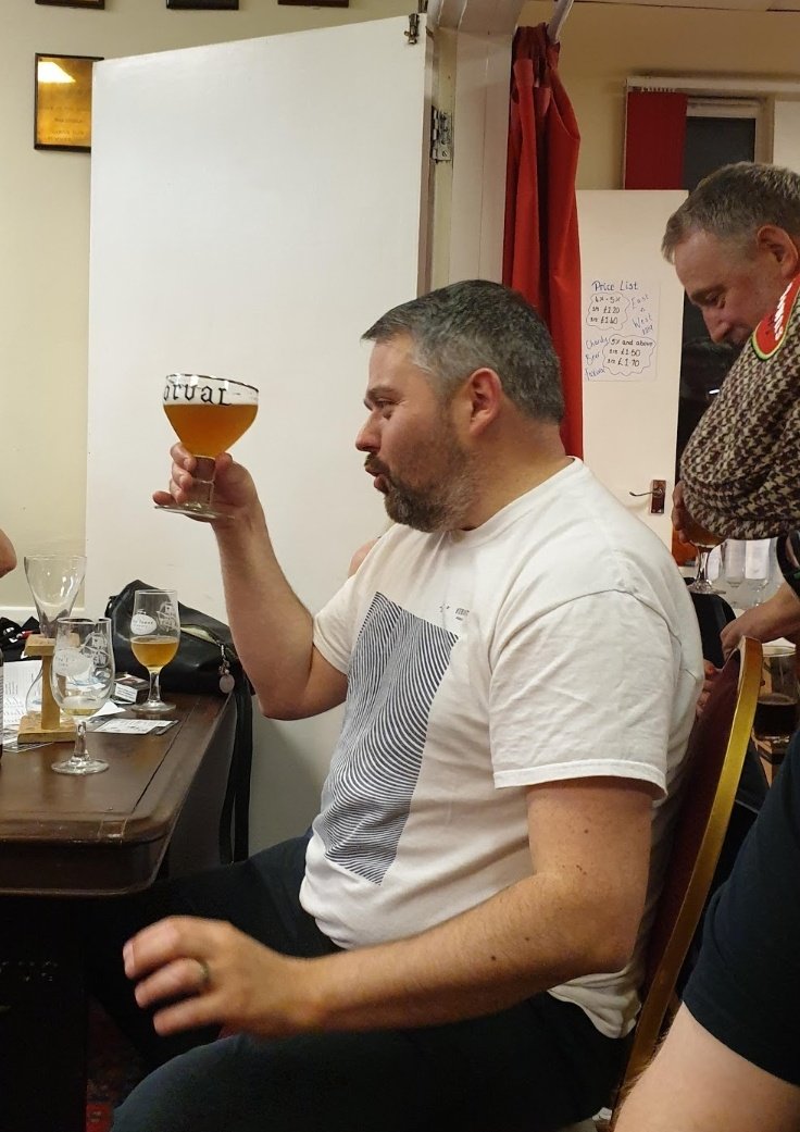 Momentum. For todays  #AFriendaDay it's  @barrelagedleeds!Met Gareth a few times now & he's one of those people you get on with instantly. Which is the ultimate sign of a good person.Loved his company at  @EastWestFest last year - and he clearly loved the Orval we drank 