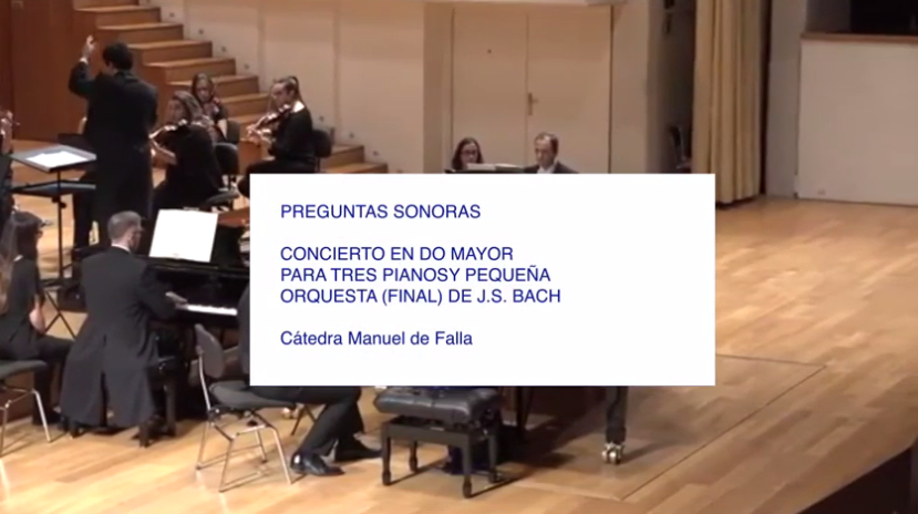 lamadrazacccugr's tweet photo. Sugerencia del día: La Cátedra Manuel de Falla nos ofrece la 2ª entrega de “#PreguntasSonoras”, titulada «Concierto en Do Mayor para tres pianos y pequeña orquesta de J. S. Bach» => https://t.co/And70mxUpg . #CMDeFallaUGR @UGRmedia1 @CanalUGR @educaugr @UGRenCasa @musicaugr https://t.co/zqCbDJvvHh