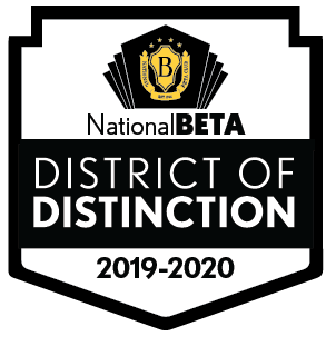 BlueRidgeISD's tweet photo. Congratulations to our Blue Ridge Beta Clubs for earning the title of "District of Distinction" from the National Beta Club! We are one of only 20 school districts nationwide to earn this honor.We are so proud of our students and sponsors for their hard work! #BRISDpride #BetaDOD https://t.co/hsrMthSOof