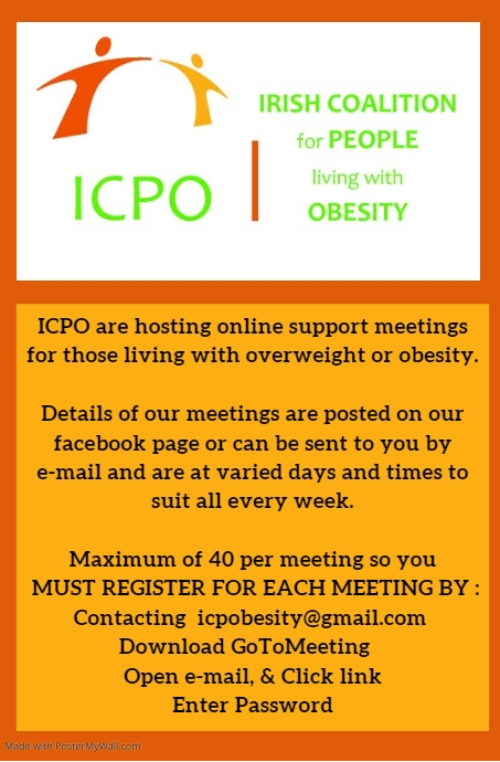 Delighted to promote this fantastic support meeting hosted by @ICPObesity for #peoplelivingwithobesity