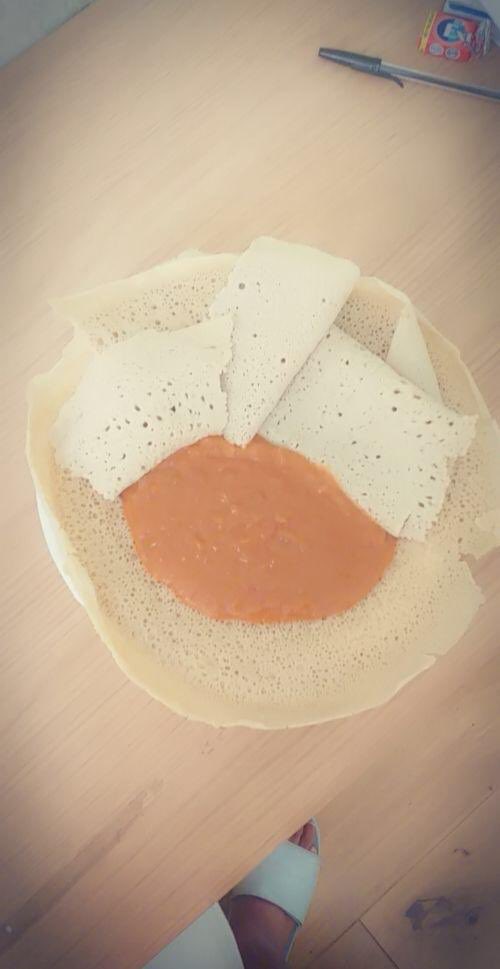 Barnardos_NCTC's tweet photo. One of our #Hampshire #IsleofWight #ICTGS sent some ingredients to an Eritrean child she is supporting who was missing traditional Eritrean food, and he sent her this photo of the Shiro he cooked. Supporting children through lockdown #childtrafficking @barnardos https://t.co/Ih8DbsfYwc