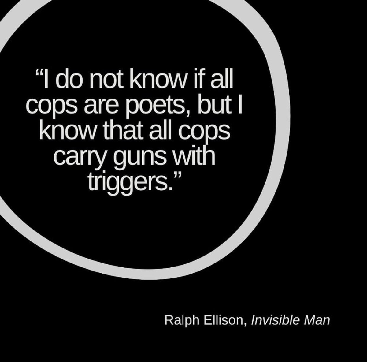 From the funeral oration for Tod Clifton in #invisibleman. Search it and read it, everyone. #georgefloyd #BreonnaTaylor #AhmaudArbery #ralphellison