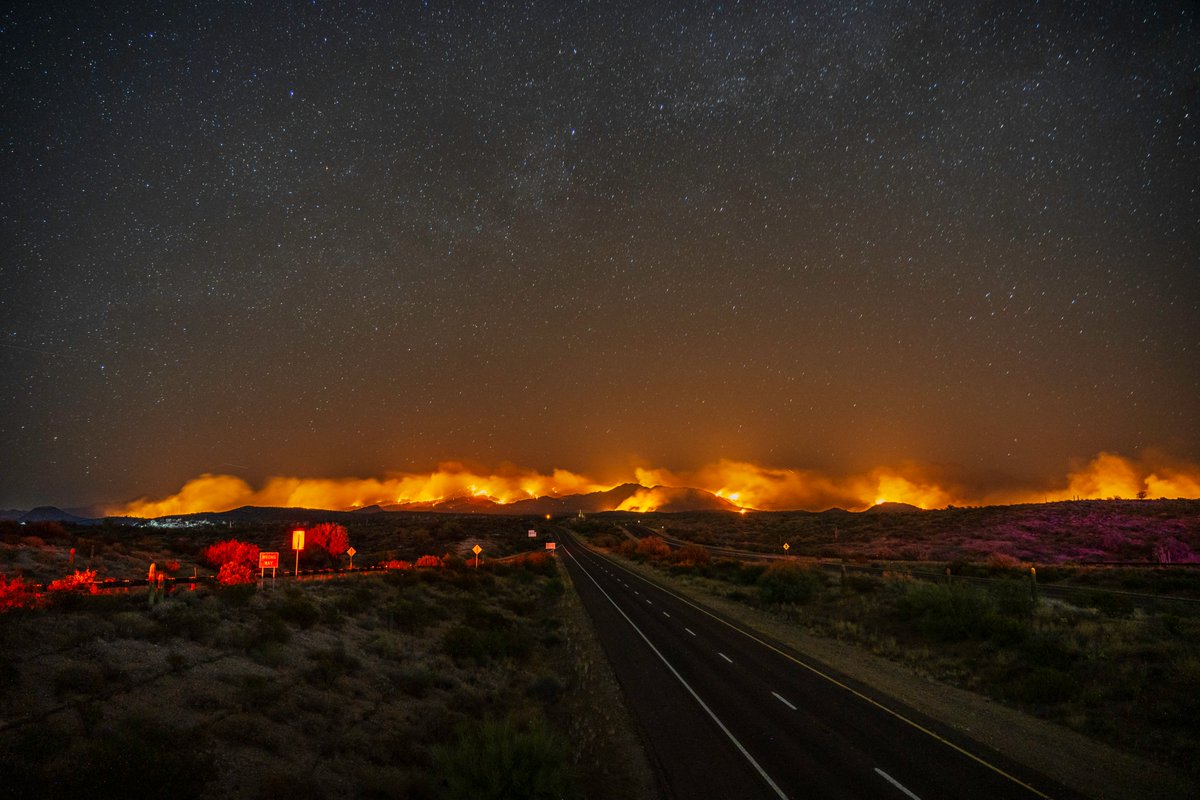 As of last night, #BushFireTontoTF has burned over 14,000 acres with 0% containment. #TontoNationalForest #AZWildFire