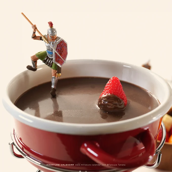 ヘナチョコな戦い
 
#チョコレートフォンデュ #投石機 #食品サンプル 