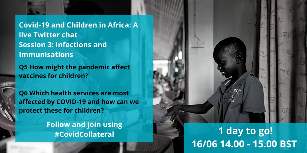 LSHTM_Vaccines's tweet photo. Join us &amp; @MARCH_LSHTM tomorrow from 2-3 for an interactive twitter Q&amp;A on infections and immunisation. This important event will highlight the wide range of important health interventions &amp; challenges affecting childrens lives, not just COVID19! @BeateKampmann #CovidCollateral https://t.co/NbL7JCQYeC