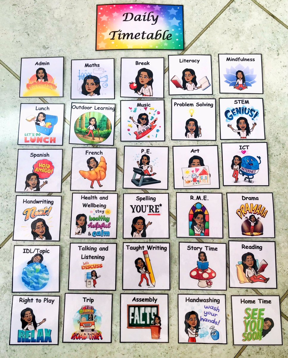 Spent today making my own visual timetable and I’m so pleased with how it turned out😊 #strathNQT