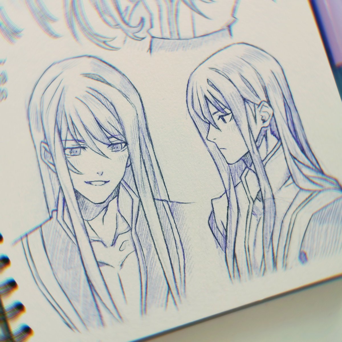 I'm playing Tales of Vesperia and I like Yuri a lot ❤️ So I had to do some sketches... #talesofvesperia #yurilowell 