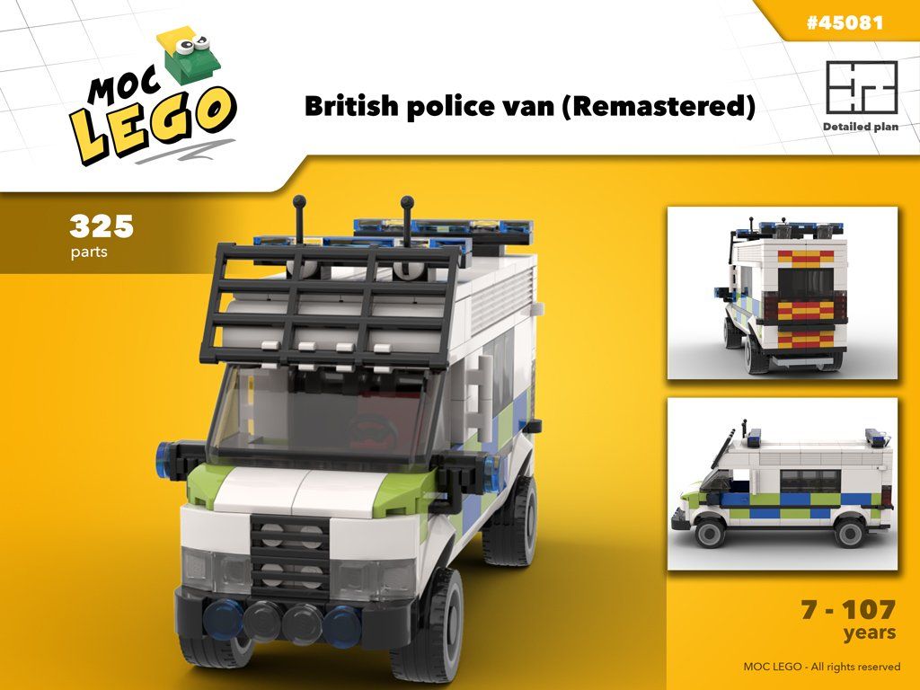 lego police van moc