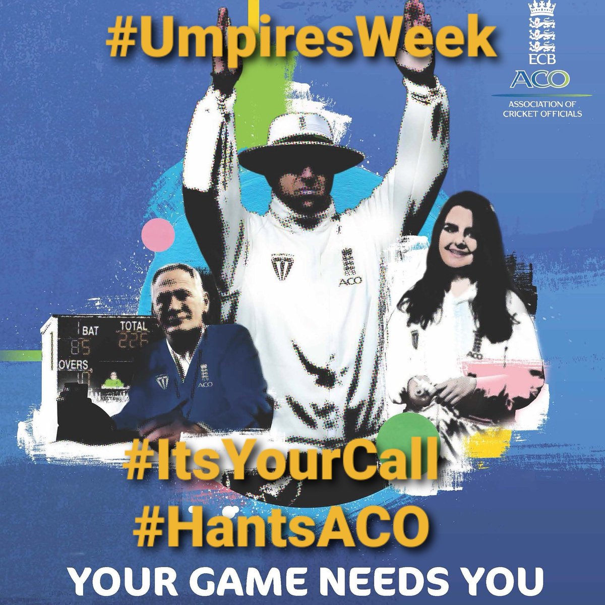 HampshireCB's tweet photo. Umpires APPRECIATION WEEK: Who umpires for you? Tell us here by 9am Friday https://t.co/dHAUNj9iwH or comment below with club & umpire name(s)
π We'll be saying thanks here on Friday #HantsLearningMonth #UmpiresWeek #HantsACO https://t.co/hCxkQUqNjN