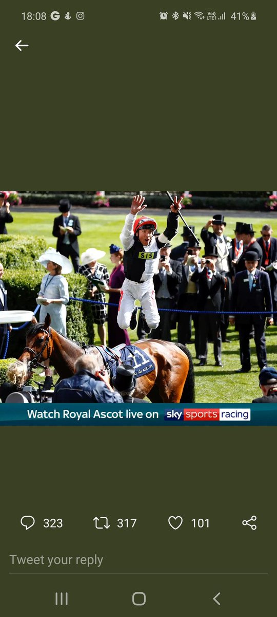 michaeladacey10's tweet photo. @AtTheRaces @Ascot https://t.co/KlRQJkxIvT