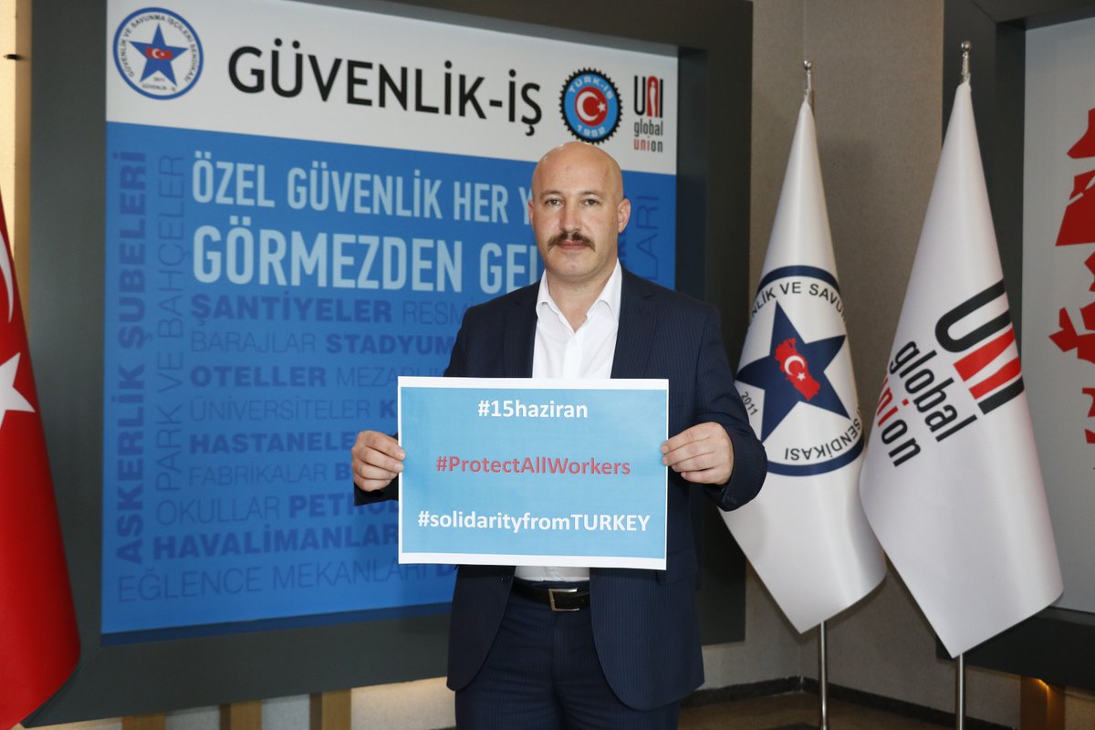 omercagirici's tweet photo. 15 Haziran Özel Güvenlik Görevlilerine Uluslararası Adalet Gününü Kutlarım...

#özelgüvenlik #protectallworkers #IJD2020 #solidarityfromTURKEY
#ProtectAllWorkers 
#KıdemTazminatımaDokunma https://t.co/ndv0YDuW9A
