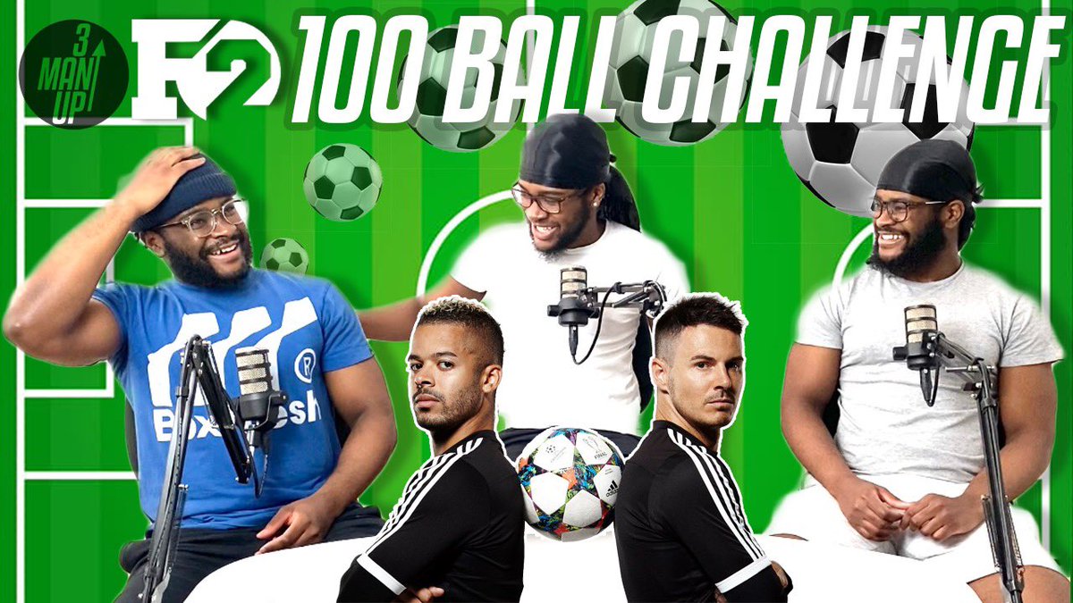 3ManUp_'s tweet photo. New Upload❗️#3ManUp React to @TheF2 100 Ball Challenge! 🔥 | Link in Bio!
https://t.co/DHHhuw7FqP https://t.co/D7UxoLna1x