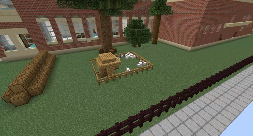 BellTechCo's tweet photo. Kudos to the @AGBellSchool 8th grade team and Mr. Schoenbeck who spent the past month building Bell in @Minecraft. We're looking forward to using Minecraft:EDU @PlayCraftLearn with students this week. @ChiPubSchools #BelieveinBell #MinecraftMonday #Minecraft https://t.co/Cpfm9wkDC4