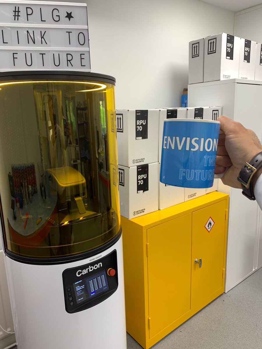 PLG_global's tweet photo. Many orders lately... Nothing can stop Carbon's #DigitalLightSynthesis. Being one of the fastest #3Dprinting technologies regarding manufacturing time. 

The #PLGglobal family looks forward to your reviews! #LinkToTheFuture #happyatwork #Nottingham #additivemanufacturing https://t.co/QBUWHRdUH1