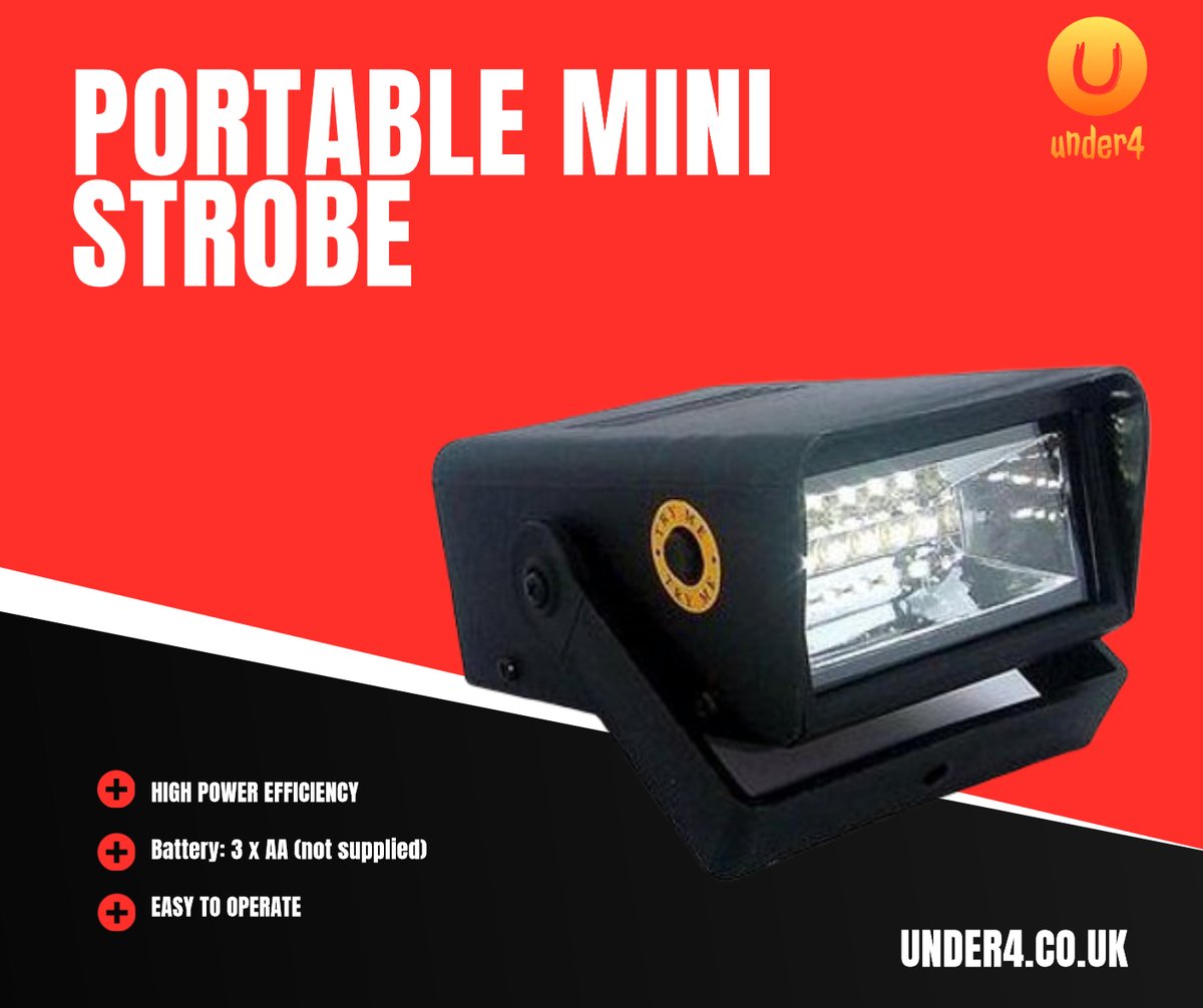Under4W's tweet image. NEW Portable Mini Strobe Pro HEN Party Disco Flashing White Light Halloween DJ.
Price: £6.25
Shop Now: bit.ly/2ZKtQix
UNDER4.wholesale UK
@Under4W

#Twitter #under4 #Wholesale #cheap #uk #shopping #buynow #OnlineMarketing #partysupplies