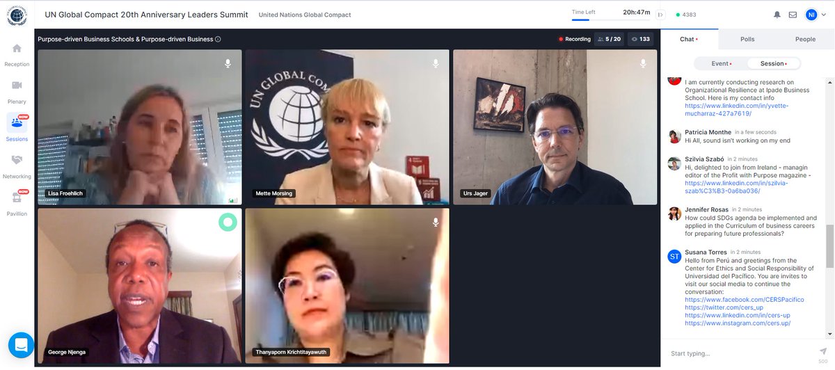 nikoSDGs's tweet photo. Happening now: #PRME though leaders discussing Purpose-driven Business &amp; Business Schools at the @globalcompact #LeadersSummit. Join the conversation here: https://t.co/pyUH8LnTvG  @PRMESecretariat #SDGs #SustainabilityEducation #partnerships https://t.co/x5UDzHq24H