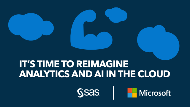 craigC9foster's tweet photo. SAS and Microsoft partner to further shape the future of analytics and AI https://t.co/5EKMJgfj6M https://t.co/hnxAXHkEs3