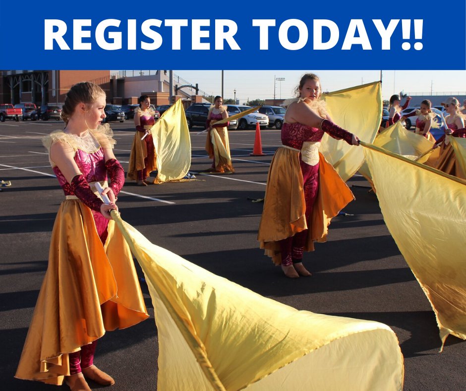 Frenship9th's tweet photo. 📢CALLING ALL INCOMING 9TH -12TH GRADERS!
If you're interesting in joining the Frenship Guard, the deadline is TODAY!
No Auditions.
All you have to do is register & complete the requirements: https://t.co/evefDe22Mc
#FrenshipGuard #ColorGuard https://t.co/T0qklpLeD8