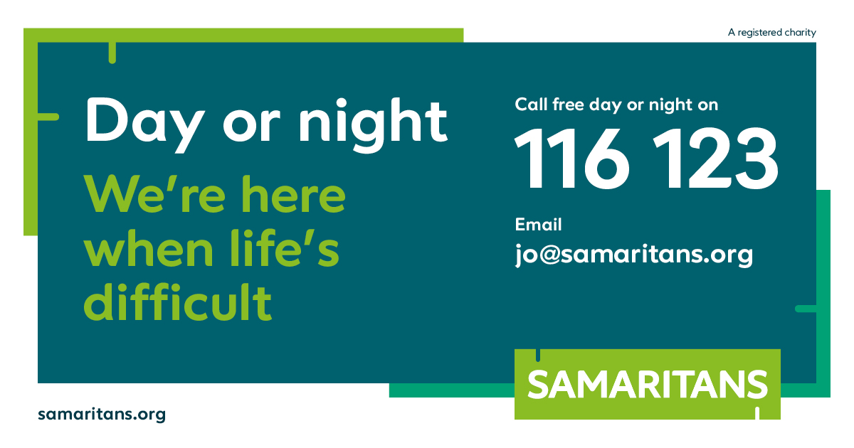 Two in five men in England, Scotland and Wales aged 20-59 don't seek support when they need to. This #mensmentalhealthweek we want you to know that we’re here to listen