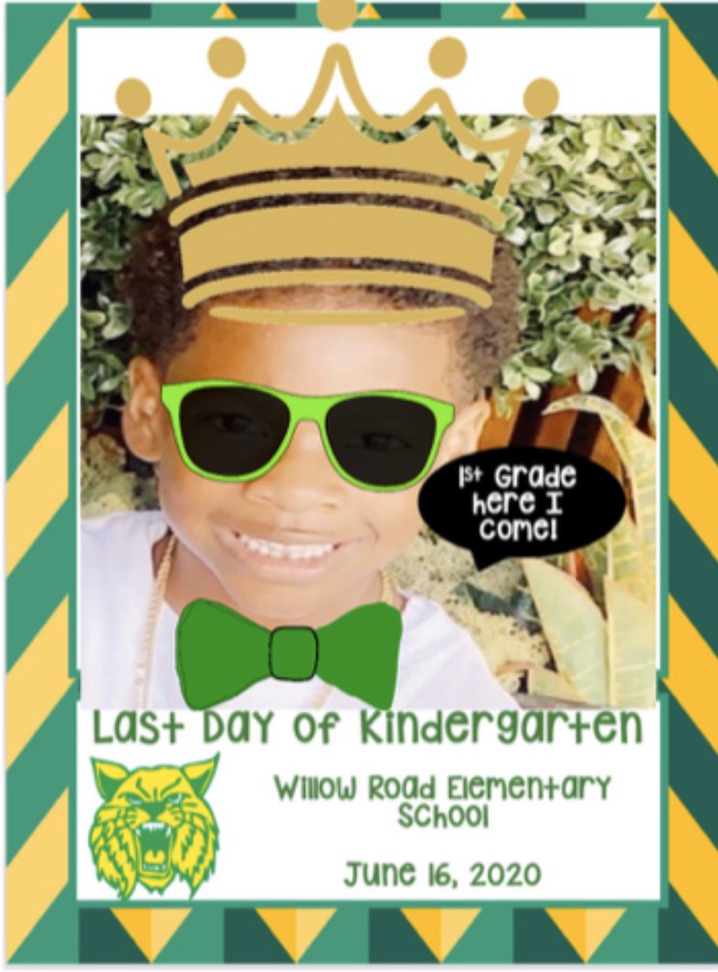 MsRoach_Kinder's tweet photo. Celebrating the last 2 days of school and Graduating Kindergarten with some virtual photo booth fun! πΈ πππ @WillowRoadVS13 @VS13UFSD #VS13strong https://t.co/b9dxSAbebl