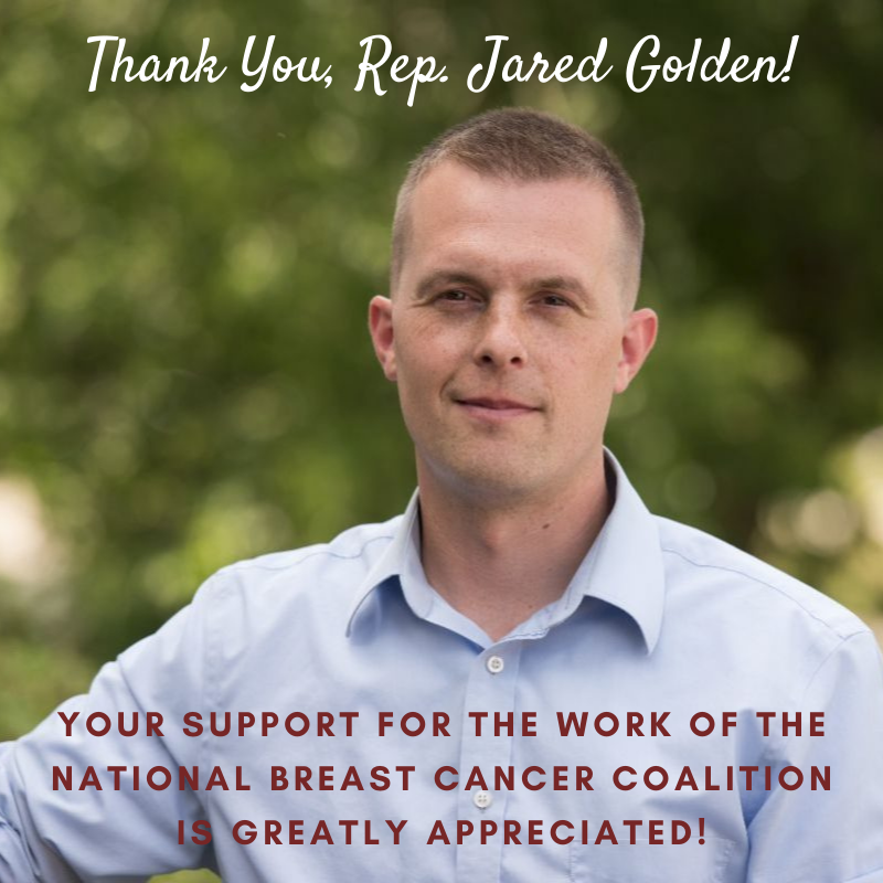 ZellBeing's tweet photo. @RepGolden, thank you for your support of funding for the DOD #BreastCancer Research Program and for saying #YesToHR2178 - the #MetastaticBC Access To Care Act! We KNEW the #Maine breast cancer community could count on you! #NBCConTheHill @NBCCStopBC https://t.co/IdvqbTSOID