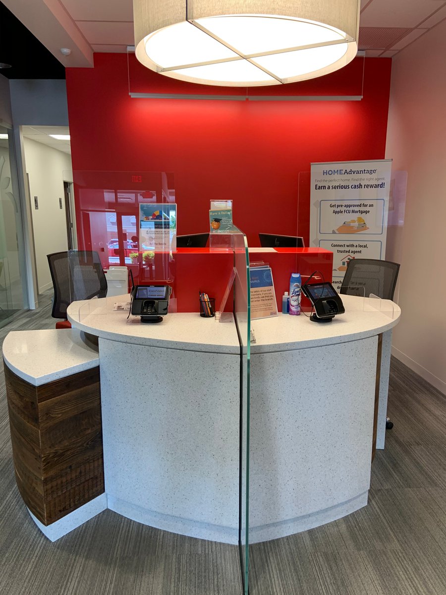 AppleFederalCU's tweet photo. 📢 Starting today, we’re opening lobby appointments for ALL SERVICES at our Falls Church, Mt. Vernon, Springfield, and Stafford branches. 🙌 We've been working hard to create safe spaces for you at our branches. Book now ➡️ https://t.co/xDOARSc5HP.

#COVID19response #branchupdate https://t.co/4dGg6UKg10