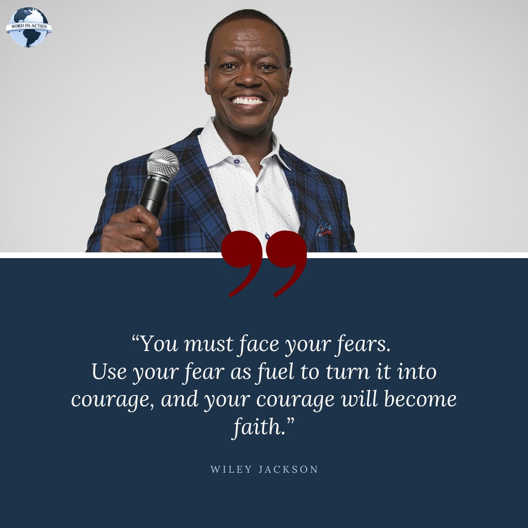 WileyJackson's tweet image. "You must face your fears. Use your fear as fuel to turn it into courage, and your courage will become faith." 

#ActionMonday #WordInAction #WileyJackson
