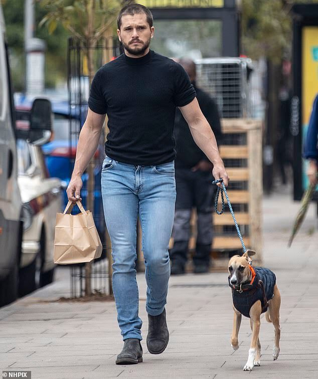 Kit Harington with a new haircut!