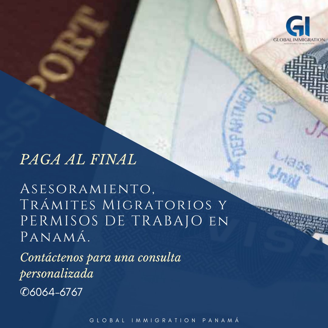 GlobalimmPty's tweet photo. ‣ Asesoramiento, Trámites Migratorios y Laborales en Panamá.
‣ Constitución y Apertura de Sociedades.
PAGA AL FINAL
✆6064-6767 solo WhatsApp
https://t.co/T4qu6dNohs https://t.co/bBTnYb88ML
