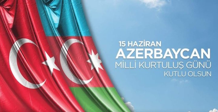 15 Haziran #Azerbaycan Devletimizin 
Millî Kurtuluş Günü kutlu olsun...
#Azerbaycan 
#ikidevletbirmillet 
#AzerbaycanMilliKurtuluşGünü