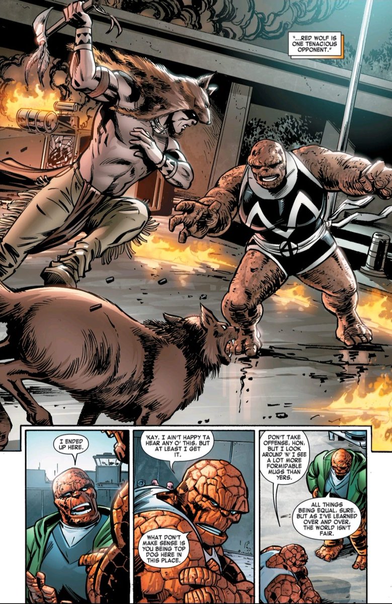 DeconstructVS's tweet photo. She-Thing
Card Number: HER-015
Comic: Fantastic (2014). Issue 10, Page 9.
Penciler & Inker: @monkey__marc
Inkers: @inkerscott1
Colorist: @aburtov
Writer: #JamesRobertson
#vs2pcg #games #cardgames #marvel #marvelcomics #lcg #tcg #art #comicart #deckbuilder #upperdeck #Fantastic4 https://t.co/z5IWOZ0kBv