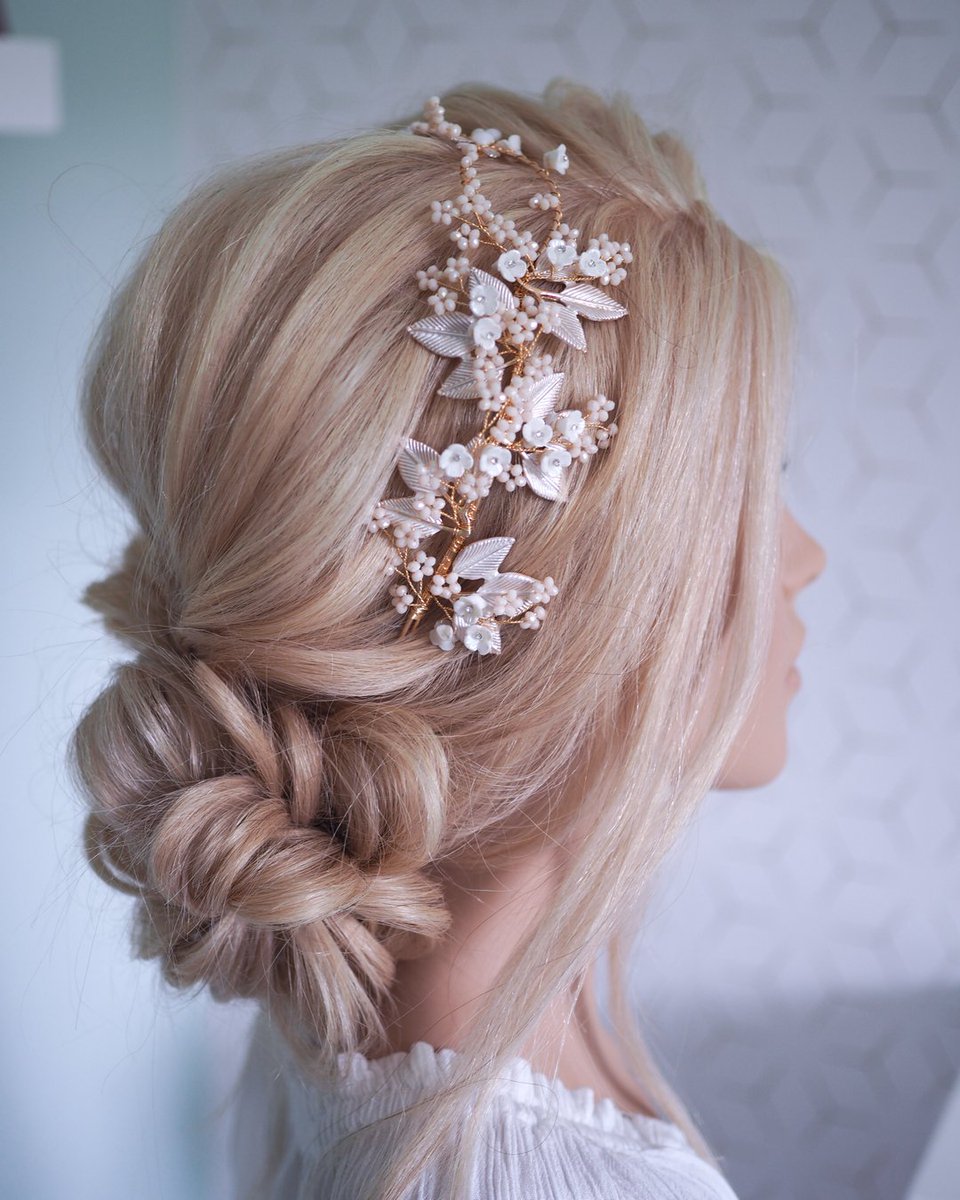 A loose braided low bun. So many variations of this style it pretty much suits anyone! Such a simple style.
I couldn't resist adding this gorgeous hair piece from <a href="/sweetvjewelry/">SWEET&V</a>.

dolls head  louisa from <a href="/limage_gmbh/">L'IMAGE GmbH</a>
.
.
. #urbanfudgeseasaltspray #redkenwaxblast #weddinghairstyle