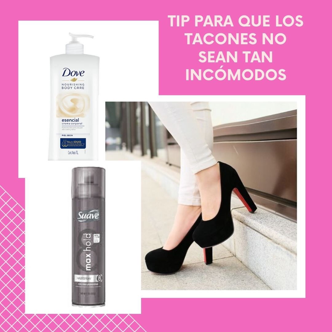 BeYou35's tweet photo. ¡Hola chicas! 🙋🏾‍♀️ Hoy les compartimos un tip que es una verdadera maravilla✨
Solo necesitan:
💕Crema corporal
💕Laca para cabello
Las tienen que echar en la parte de adentro del tacón. Sobre todo por lado donde encajan nuestros talones. Con esto, los zapatos serán más cómodos 🥳 https://t.co/HC4C2hTHLa