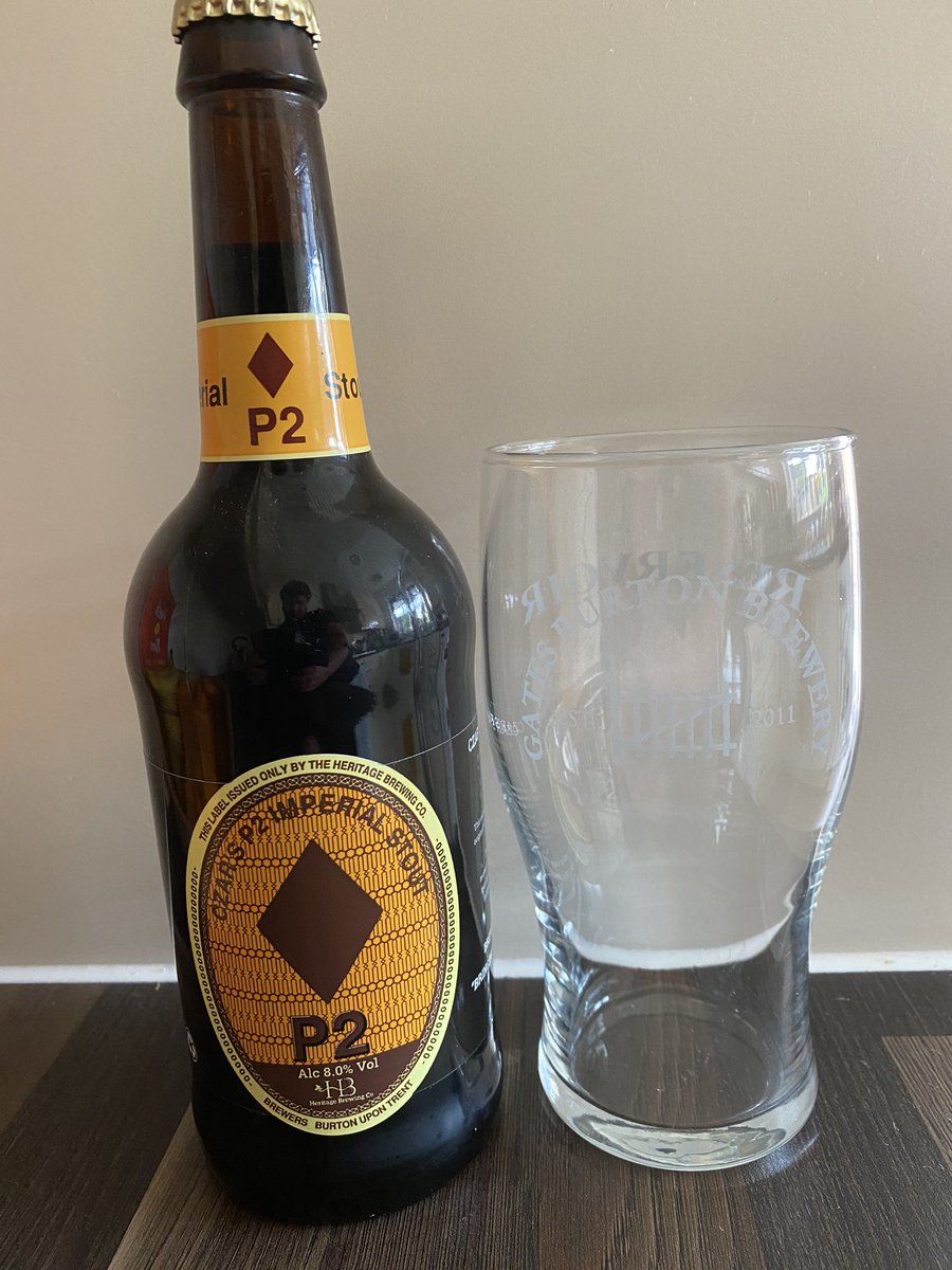CaskConnoisseur's tweet photo. 7pm Cheers to celebrate #beerdaybritain 😁 Tonight’s choice is Czar’s P2 Imperial Stout - 8.0% ABV which is proudly brewed by @Heritagebrew 🍻 A smooth stout with lingering tastes of chocolate, a beer full of history🍻#beerdrinker #beeroclock #beerblogger #darkbeer #beautifulbeer https://t.co/BQaYyPk26p