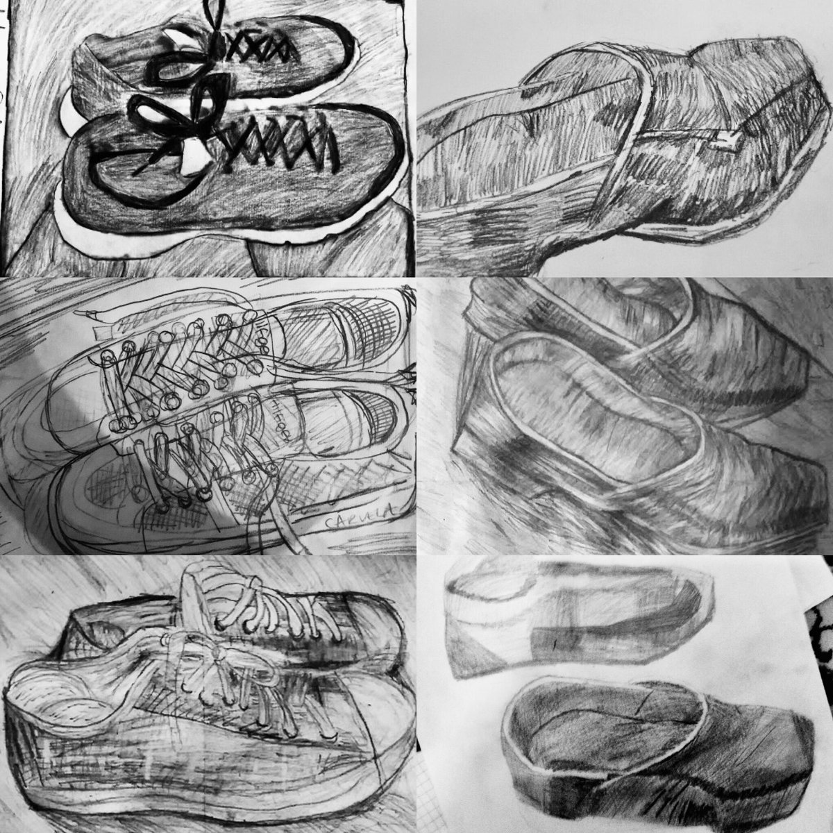van gogh shoes drawing