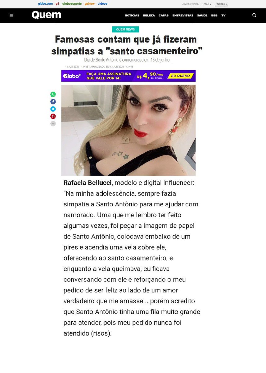 Rafaela bellucci na quem acontece