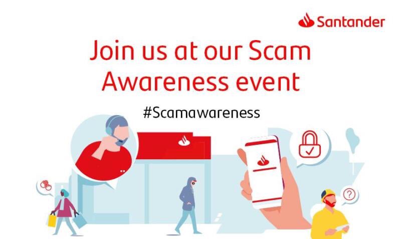 We’re hosting a free virtual #Scamawarenessevent on a number of dates. Sharing tips on the signs to look out for. To attend our virtual event, register here: santanderevents.co.uk