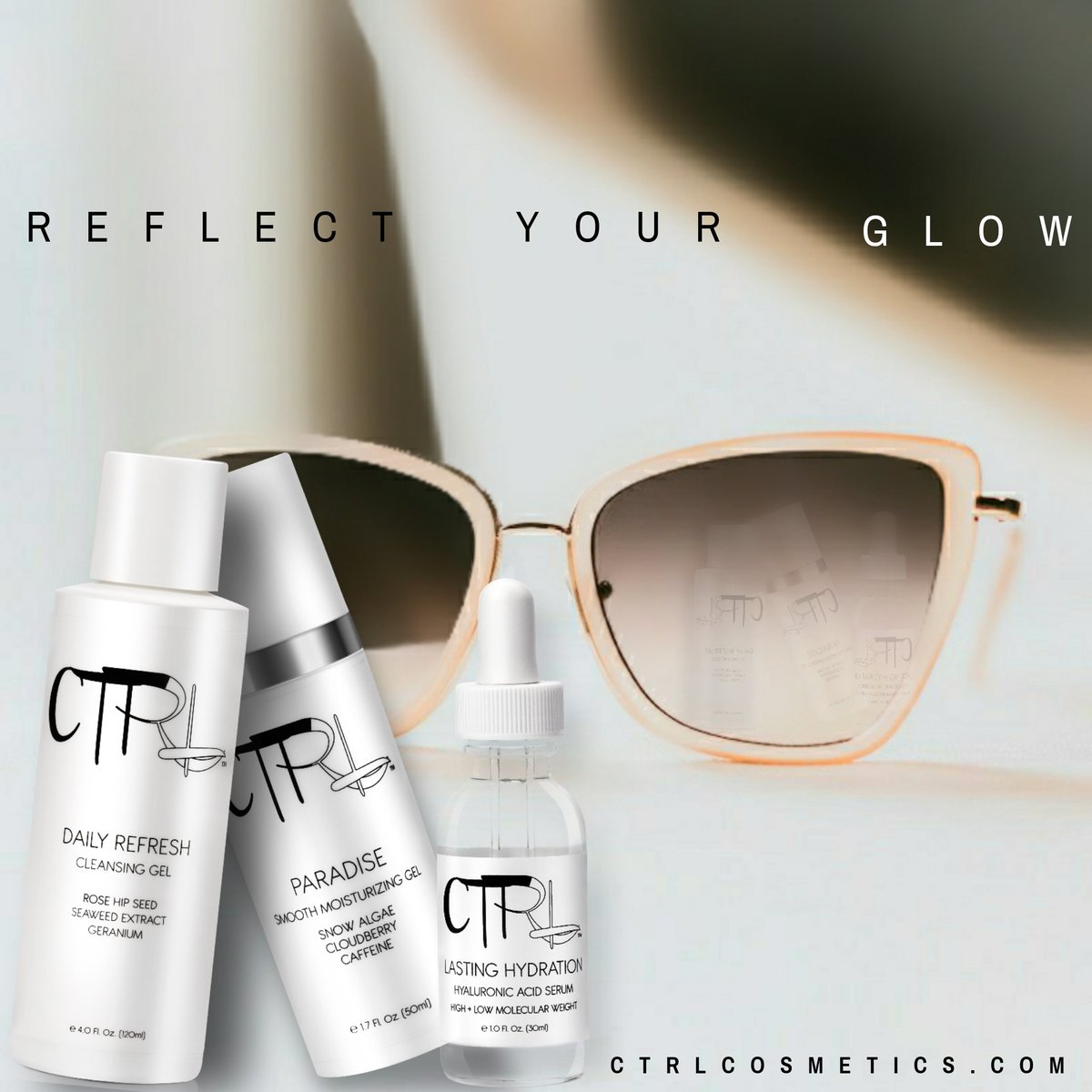 ctrlcosmetics's tweet photo. Experience the glow of CTRL's complexion reviving, super hydrating, and radiance restoring skincare. Our 30% off "Get To Know Us" promotion is happening now with Free Standard Shipping and a complimentary skincare sample with all orders! https://t.co/pHSfXnyBVl #inthistogether https://t.co/ryIys23WiV